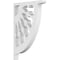 Ekena Millwork Classic Wagon Wheel Architectural Grade PVC Bracket, 5/8"W X 4"D X 6"H BKTP01X04X06CW - alternate 1